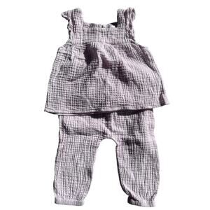Baby Girls’ Grayson Mini Lilac Purple Gauze Pant Set Size 12 months